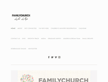 Tablet Screenshot of familychurch.net